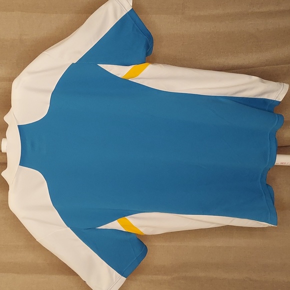 * NFL Los Angeles Chargers Tri-colored Embroidered Adidas Sports  3-Button Polo - Picture 5 of 6